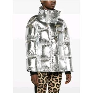 $997 NWT Perfect Movement Li Silver 700 FP Over Size Down Parka Jacket Sz L